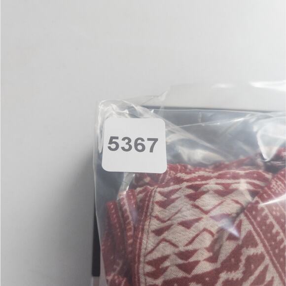 Forever 21 Shirt Womens Small Red Boho Peasant Top Short Sleeve Strappy V‎ Back - Picture 10 of 10